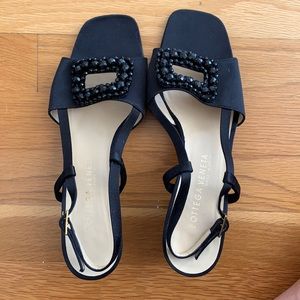 Bottega Veneta black heeled sandals